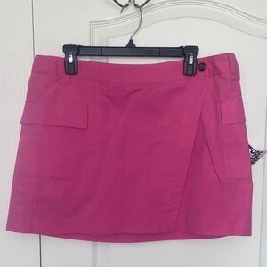 Pink Mini Skirt with Pockets